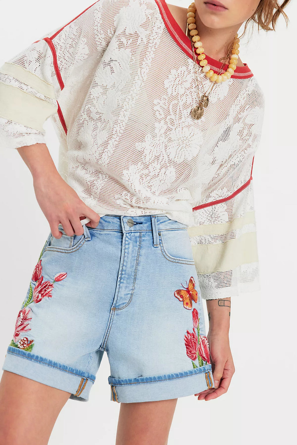 Driftwood Aria Beaded Shorts