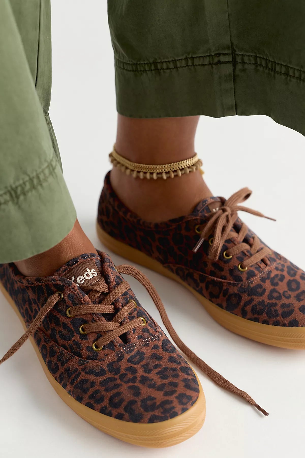 Keds for Free People Champion Luxe Suede Lace-Up Sneakers