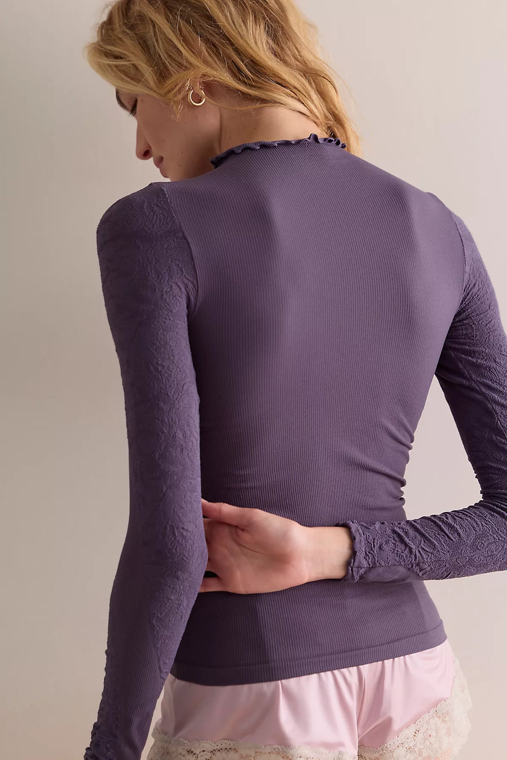 Mixed Feelings Mock Neck Top