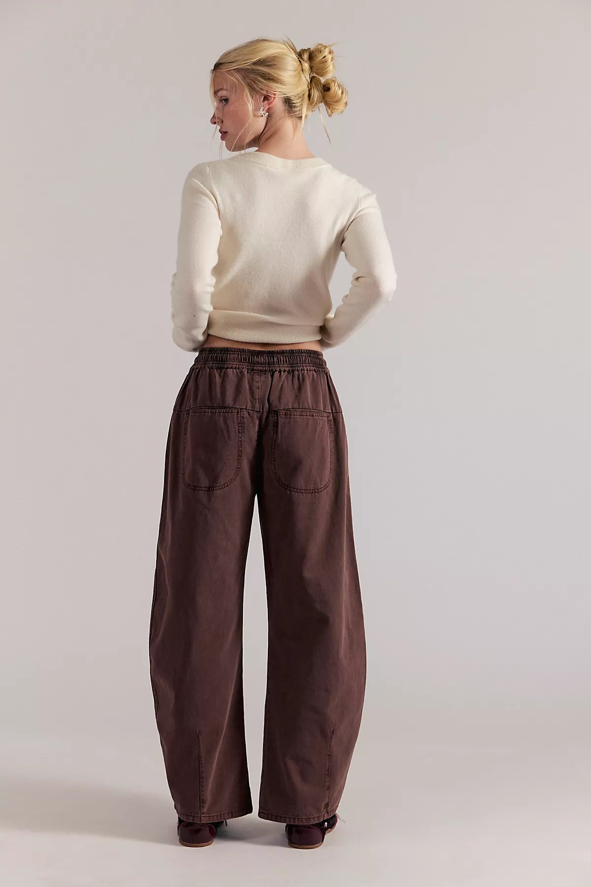Lex Pull-On Barrel Pants