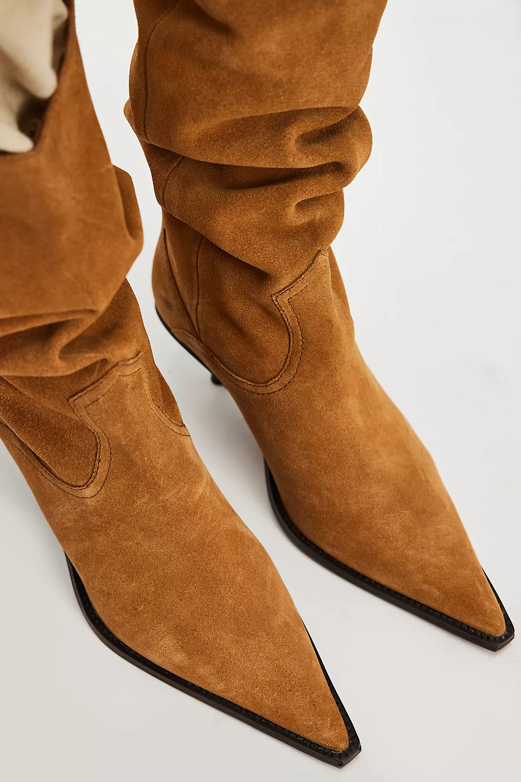 Daisy Slouchy Kitten Heel Boots