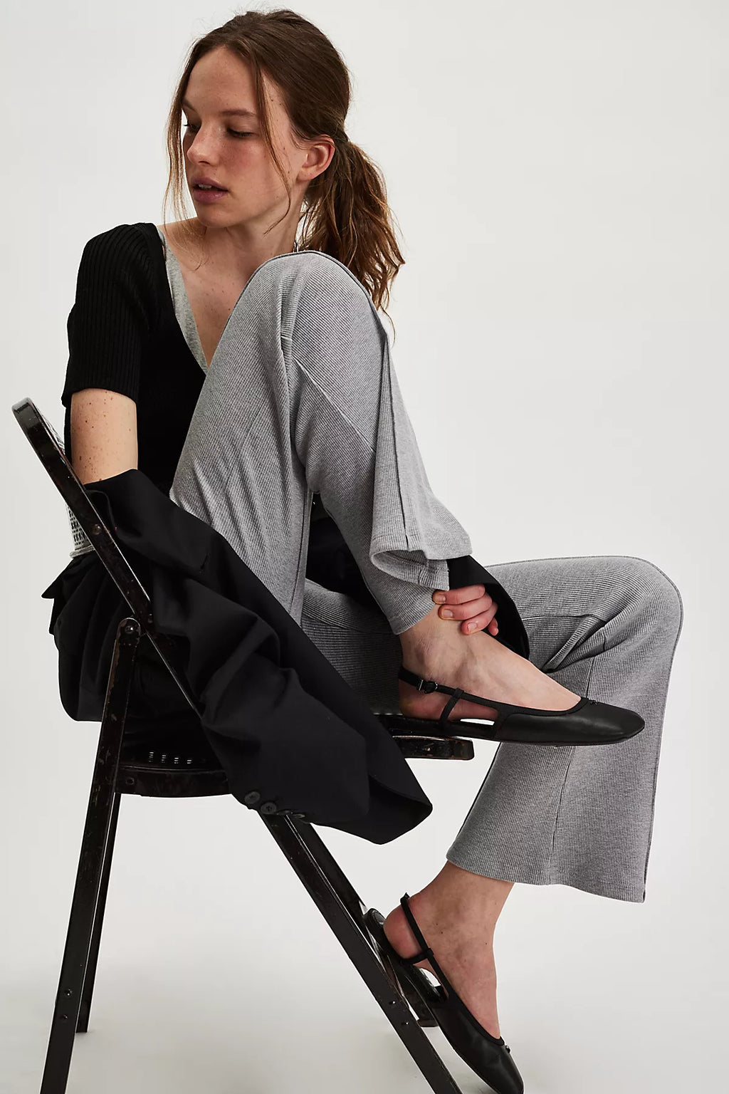 DONNI. The Rib Kick Flare Pants
