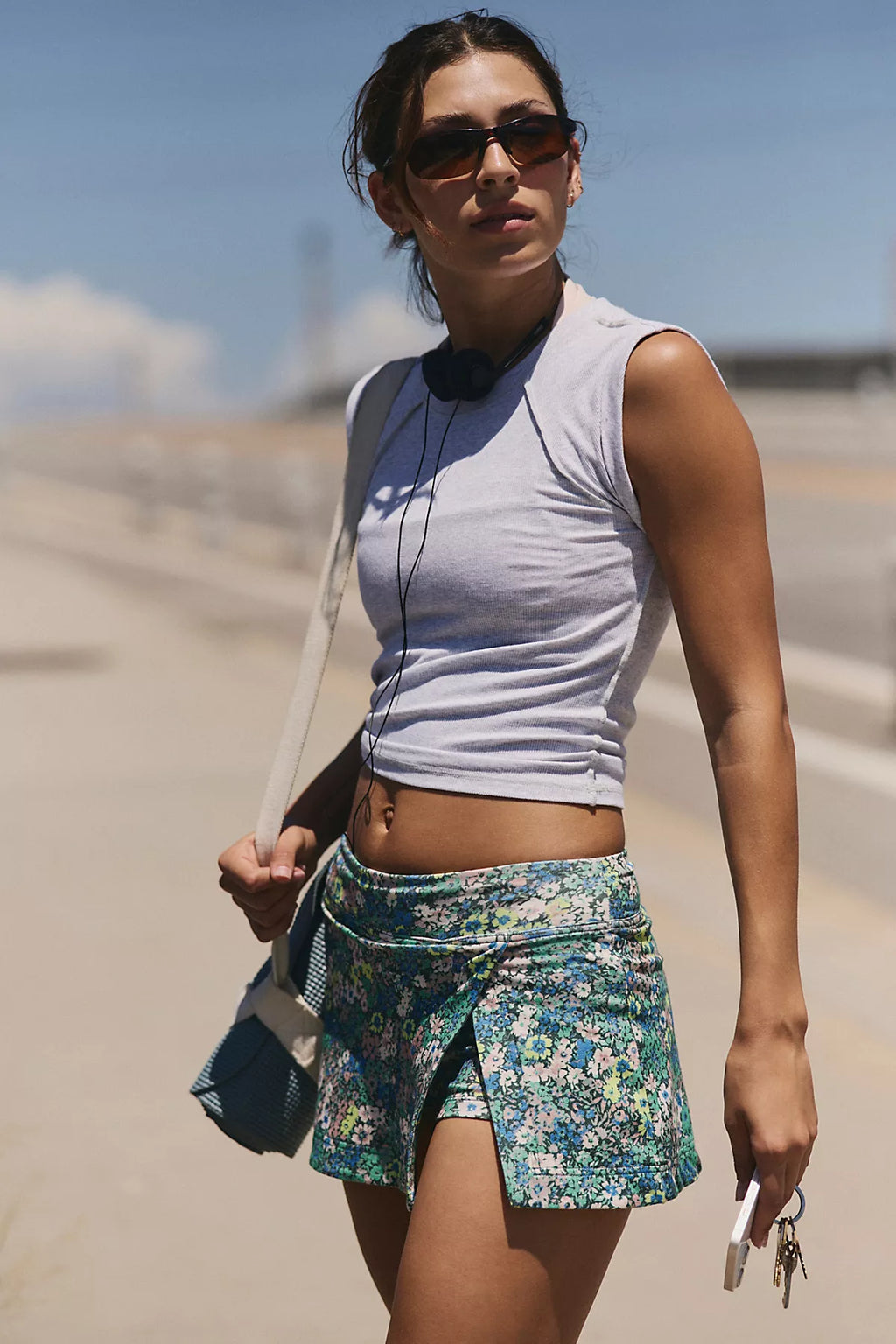 Hot Shot Printed Mini Skort