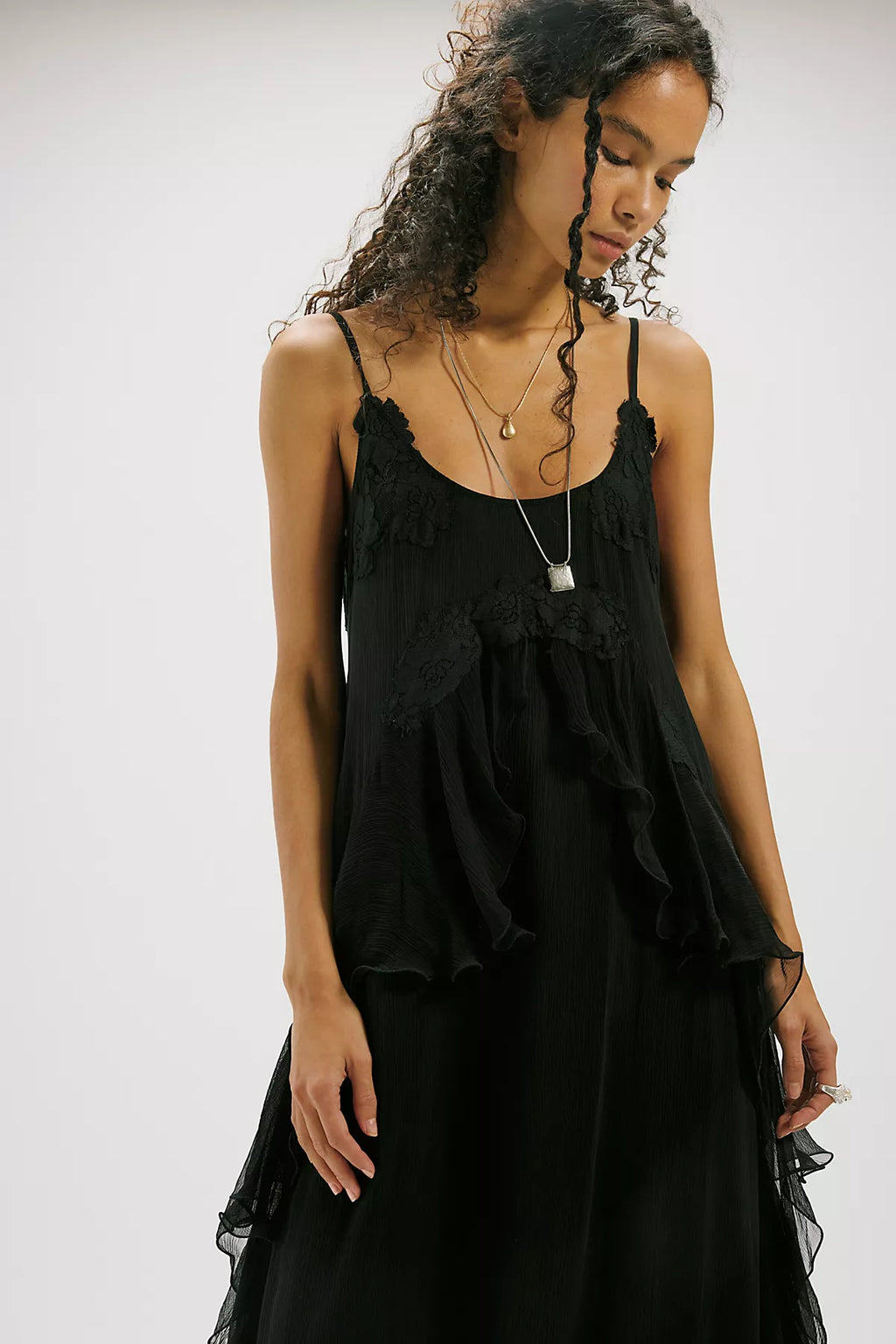Nigel Preston Floating Angel Chiffon Maxi Dress