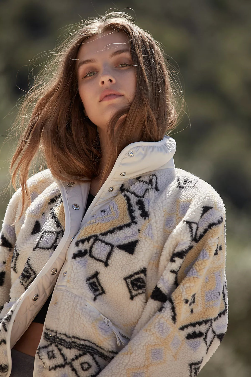 Hit The Slopes Printed Fleece Jacket