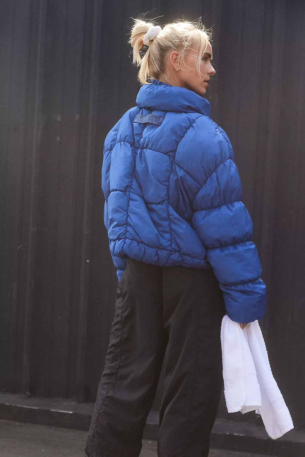 In A Bubble Puffer Jacket