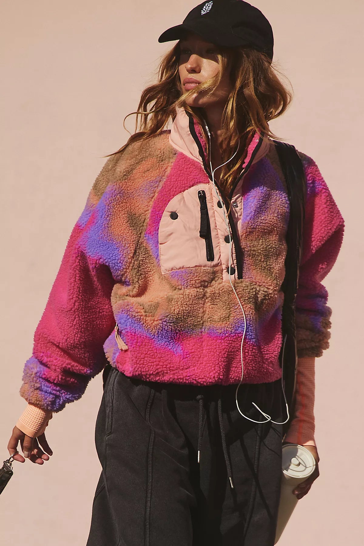 Hit The Slopes Printed Fleece Pullover