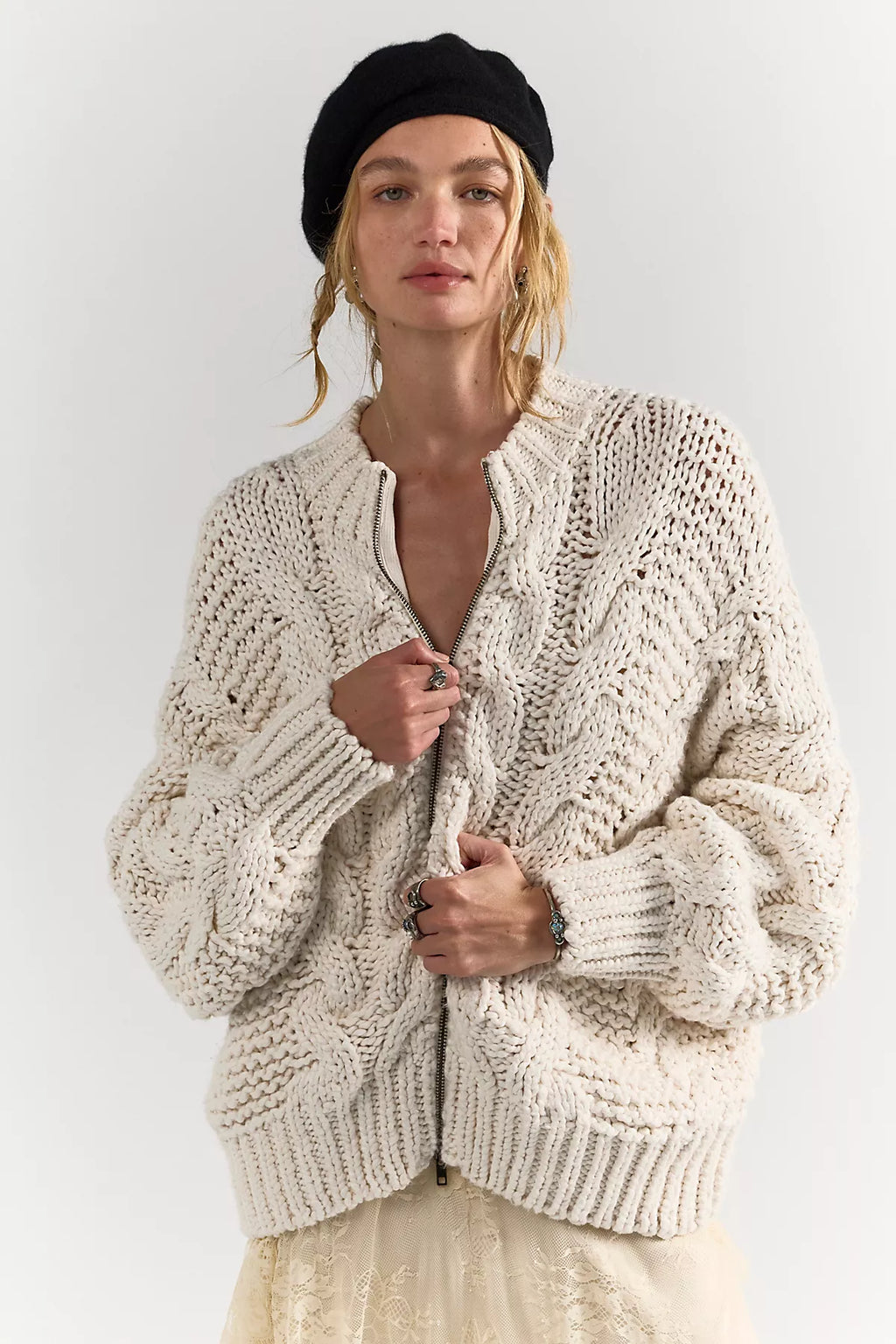 Lola Cable Knit Cardi