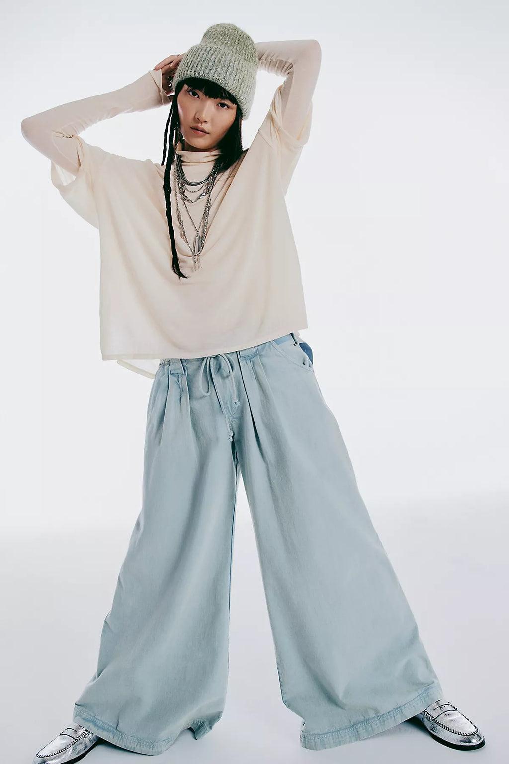 Julien Wide-Leg Chino Trousers