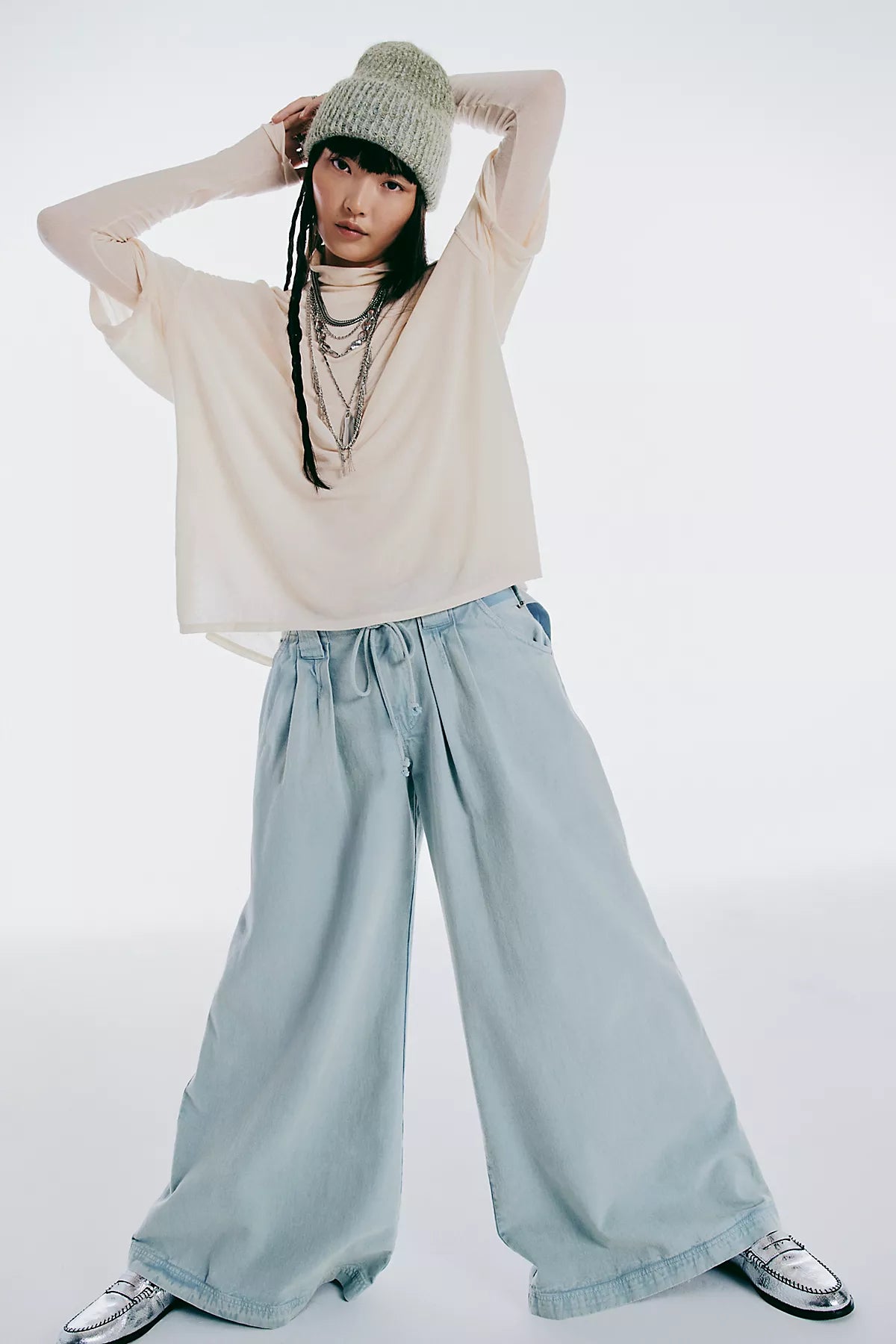 Julien Wide-Leg Chino Trousers