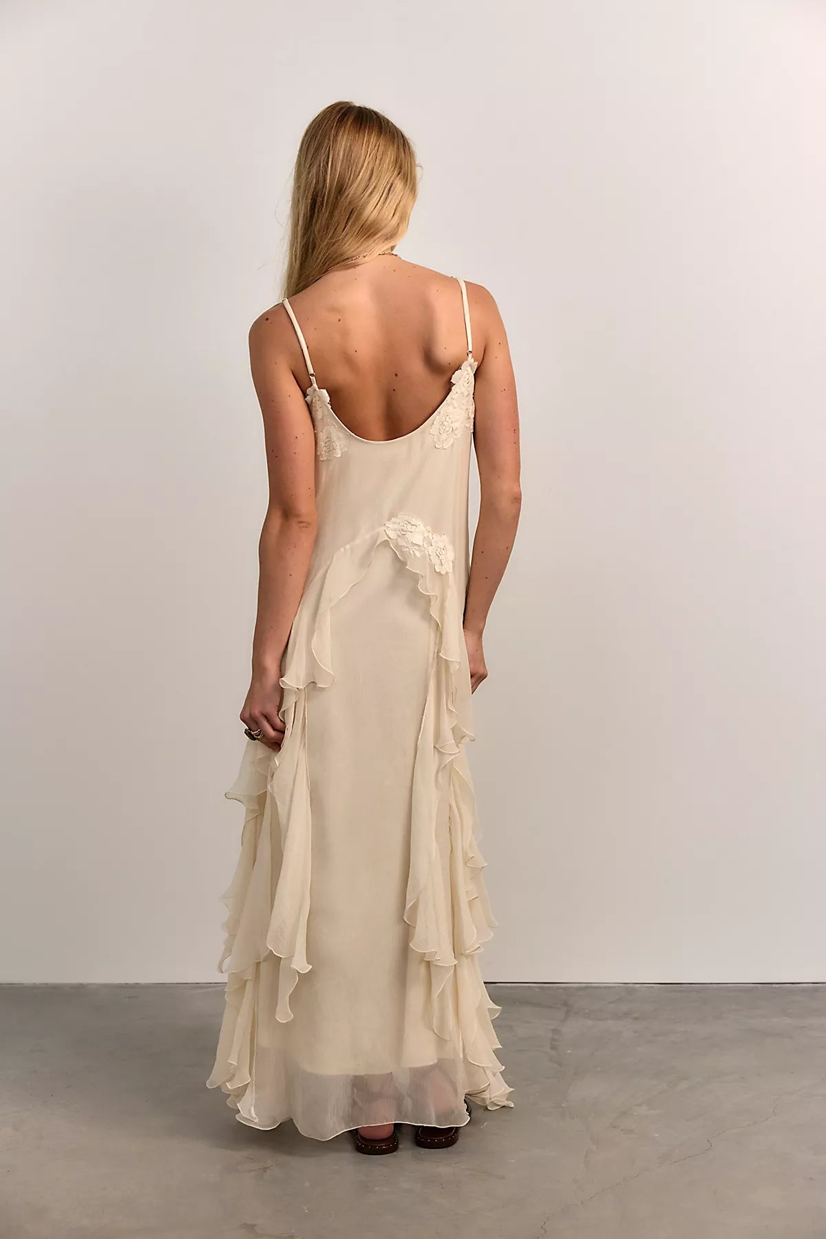 Nigel Preston Floating Angel Chiffon Maxi Dress