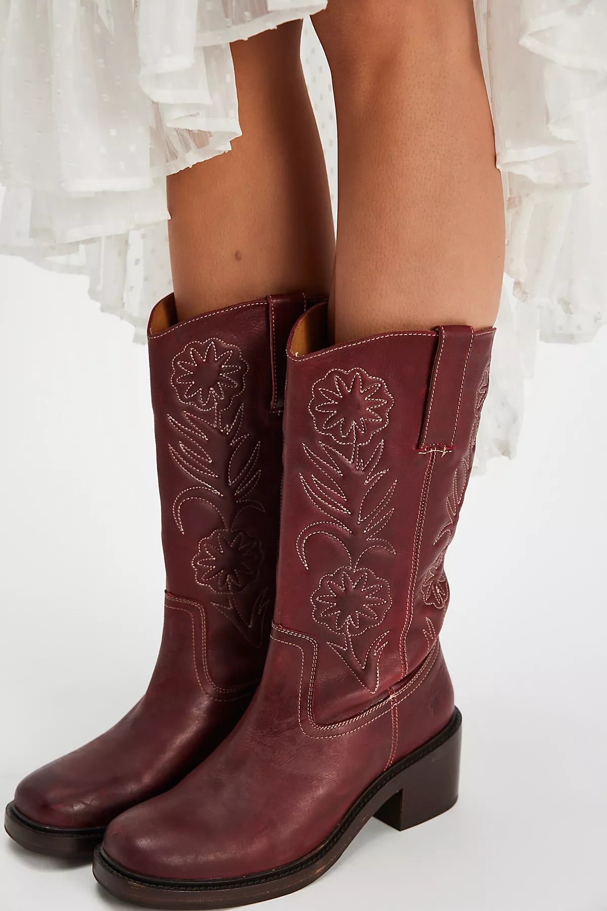Frye For FP Kate Deco Stitch Boots