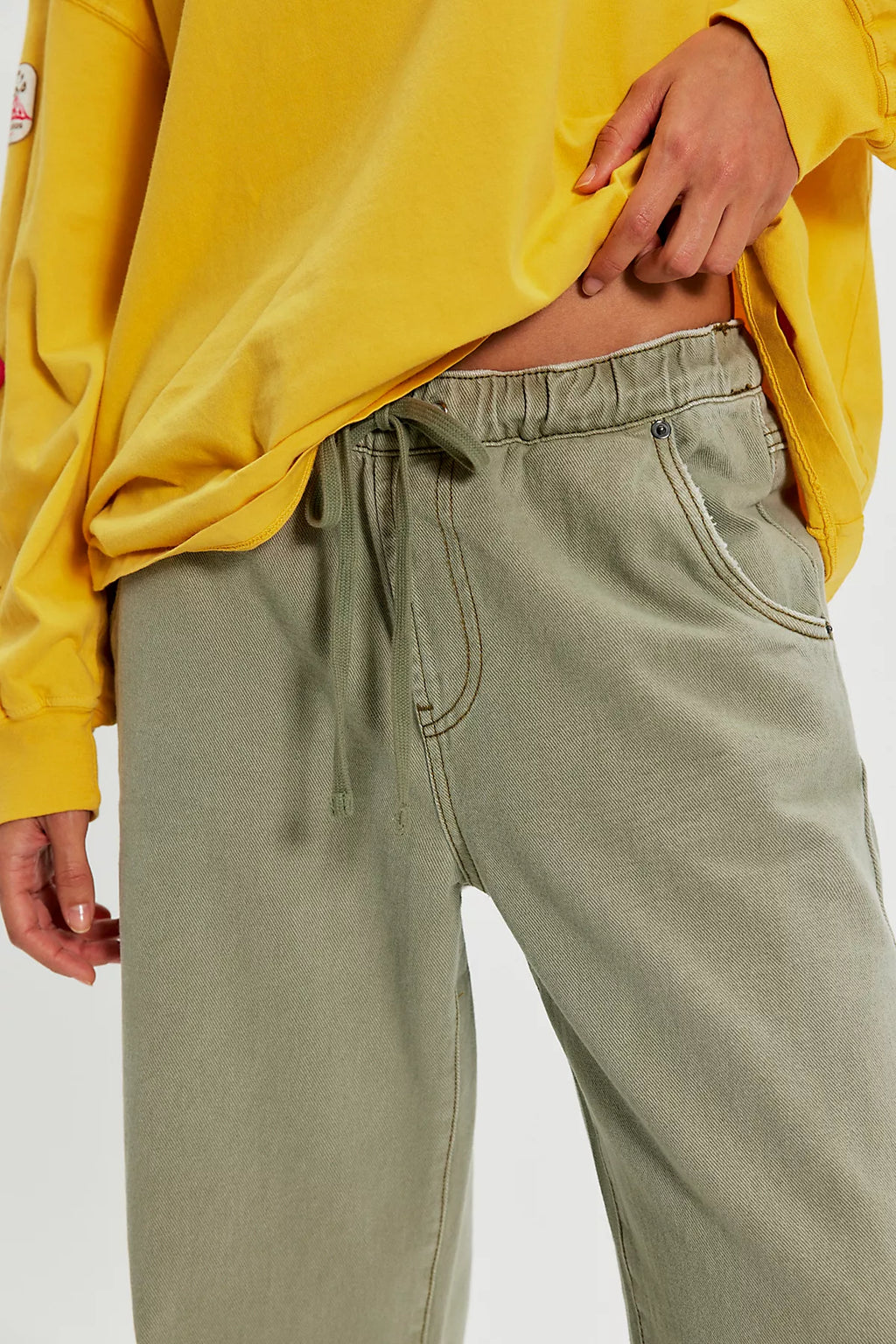 OneTeaspoon Roadhouse Wide-Leg Drawstring Jeans