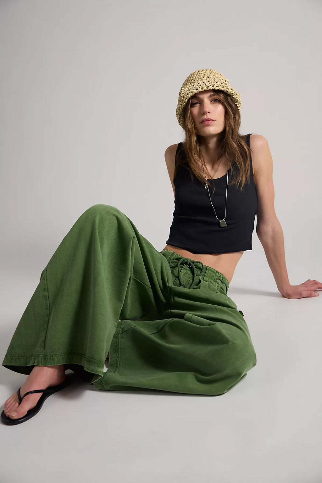Julien Wide-Leg Chino Trousers