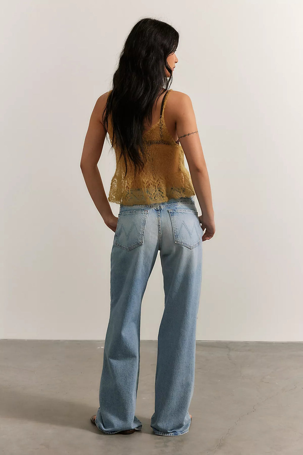 MOTHER The Mid Rise Maven Sneak Jeans