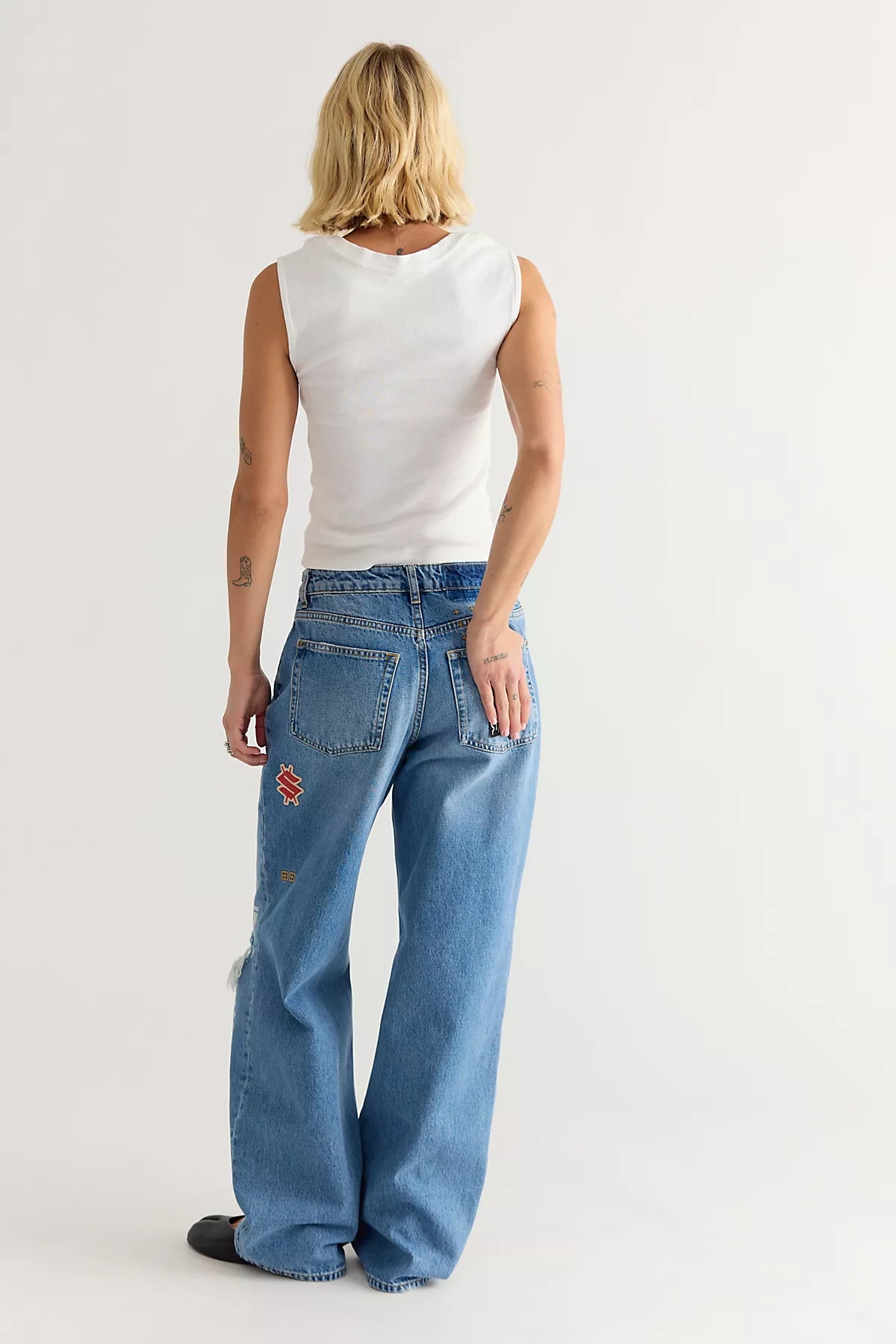 Ksubi Patched Low Rider Jeans