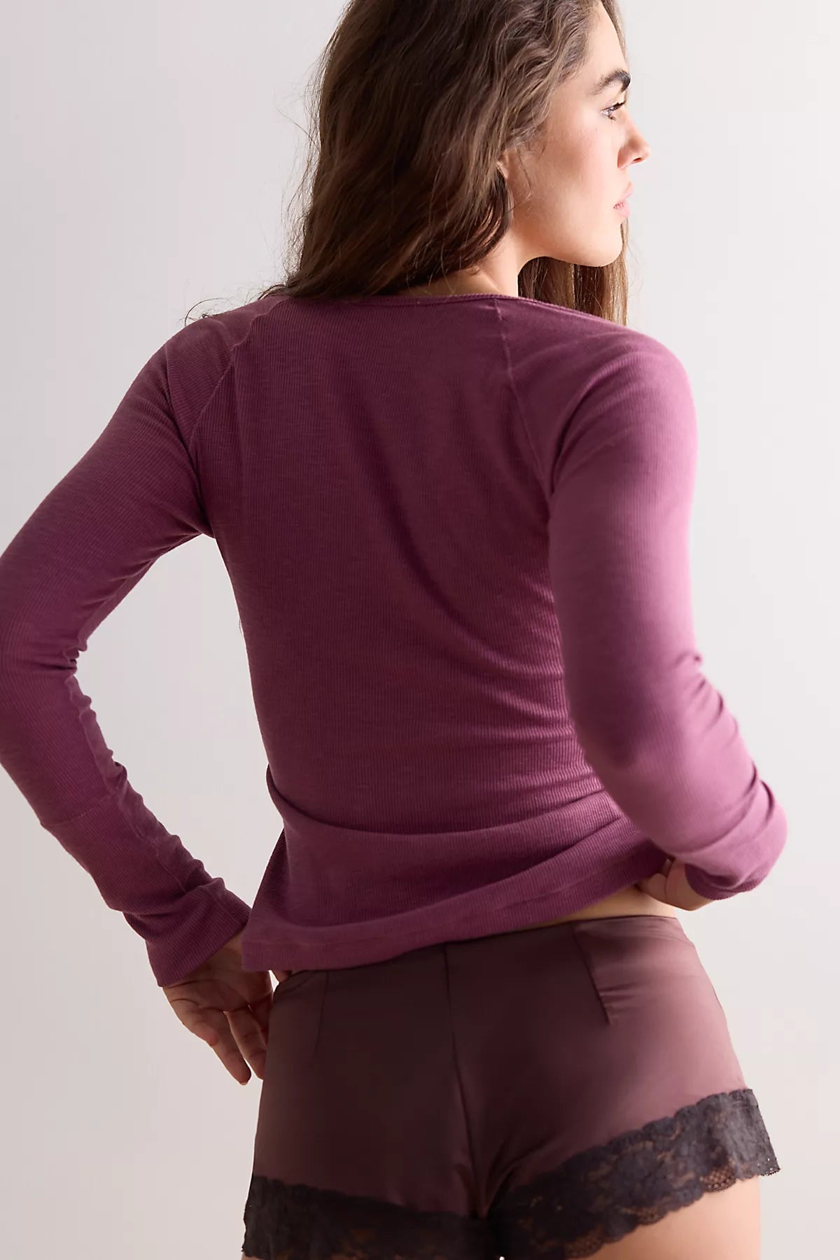 Keeping It Light Ribbed Henley