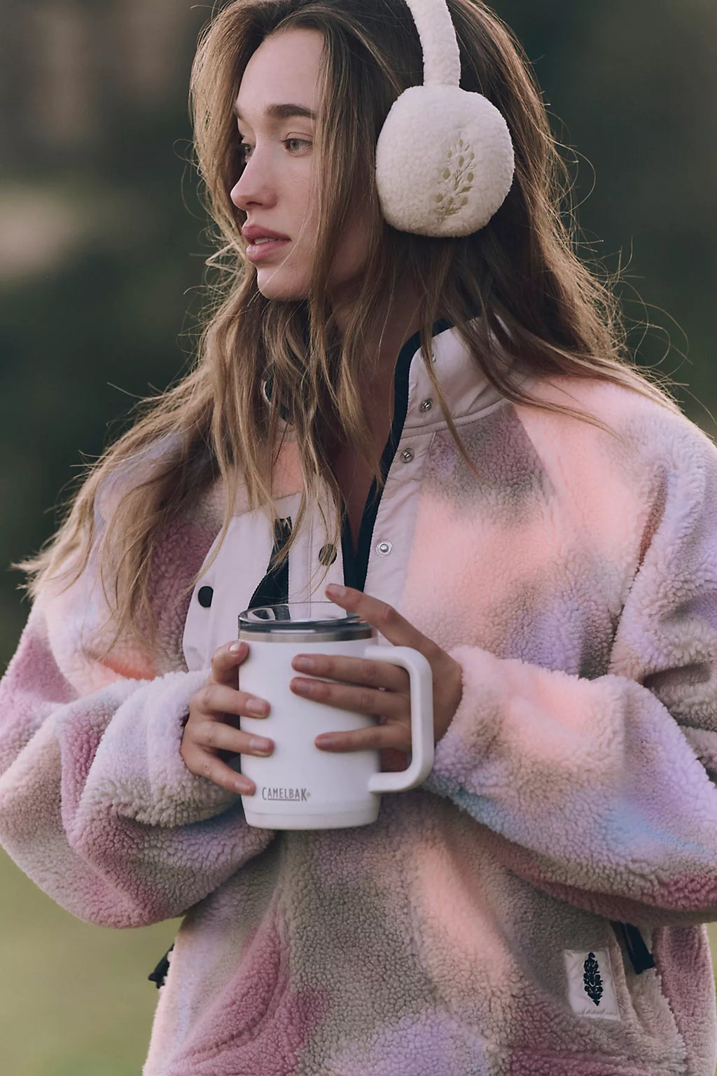 Hit The Slopes Printed Fleece Pullover