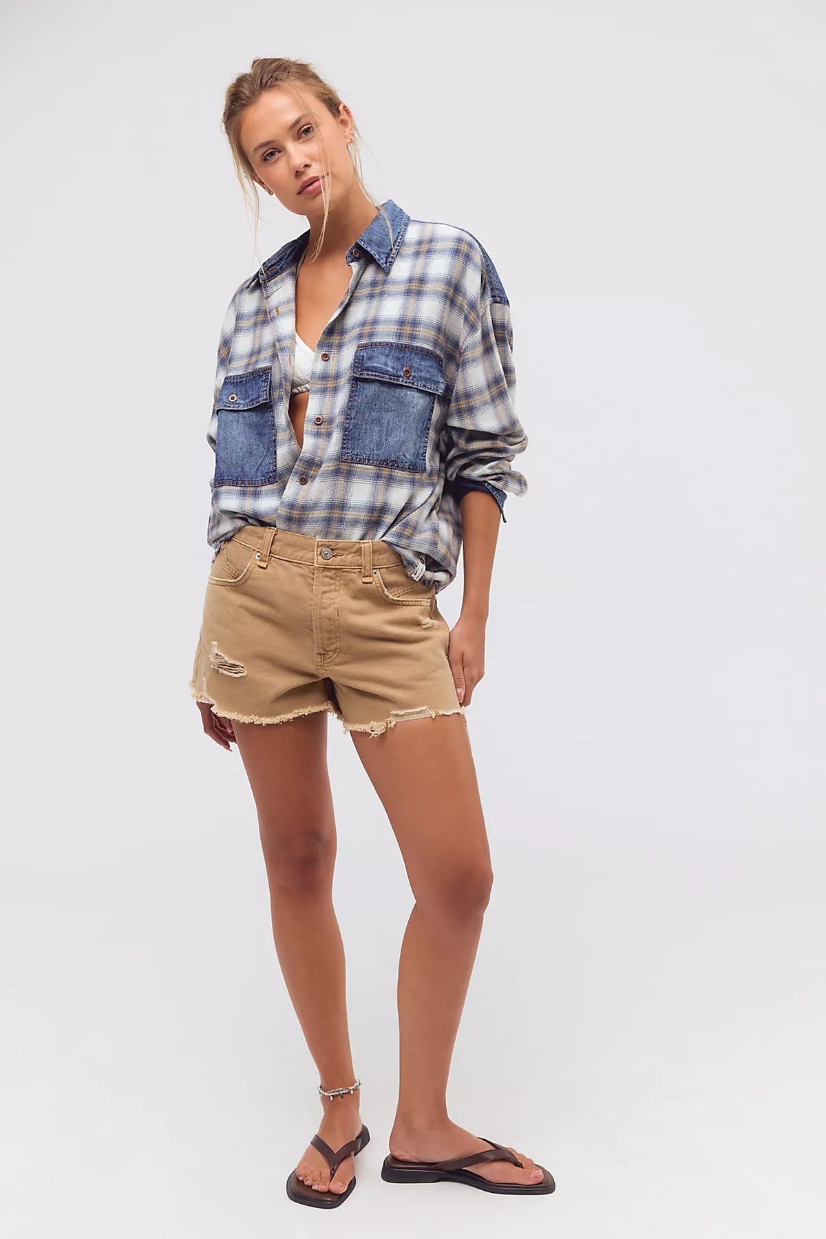 OneTeaspoon Oversized Flannel Shirt