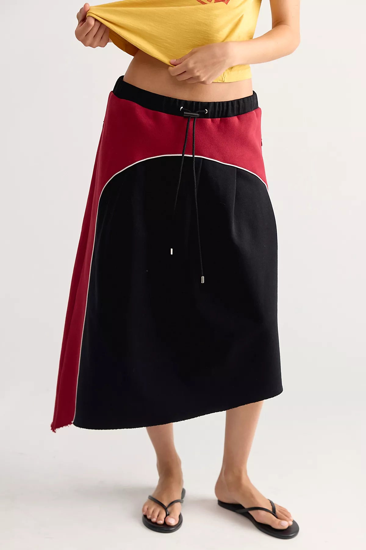 Kkco Organic Pleat Midi Skirt