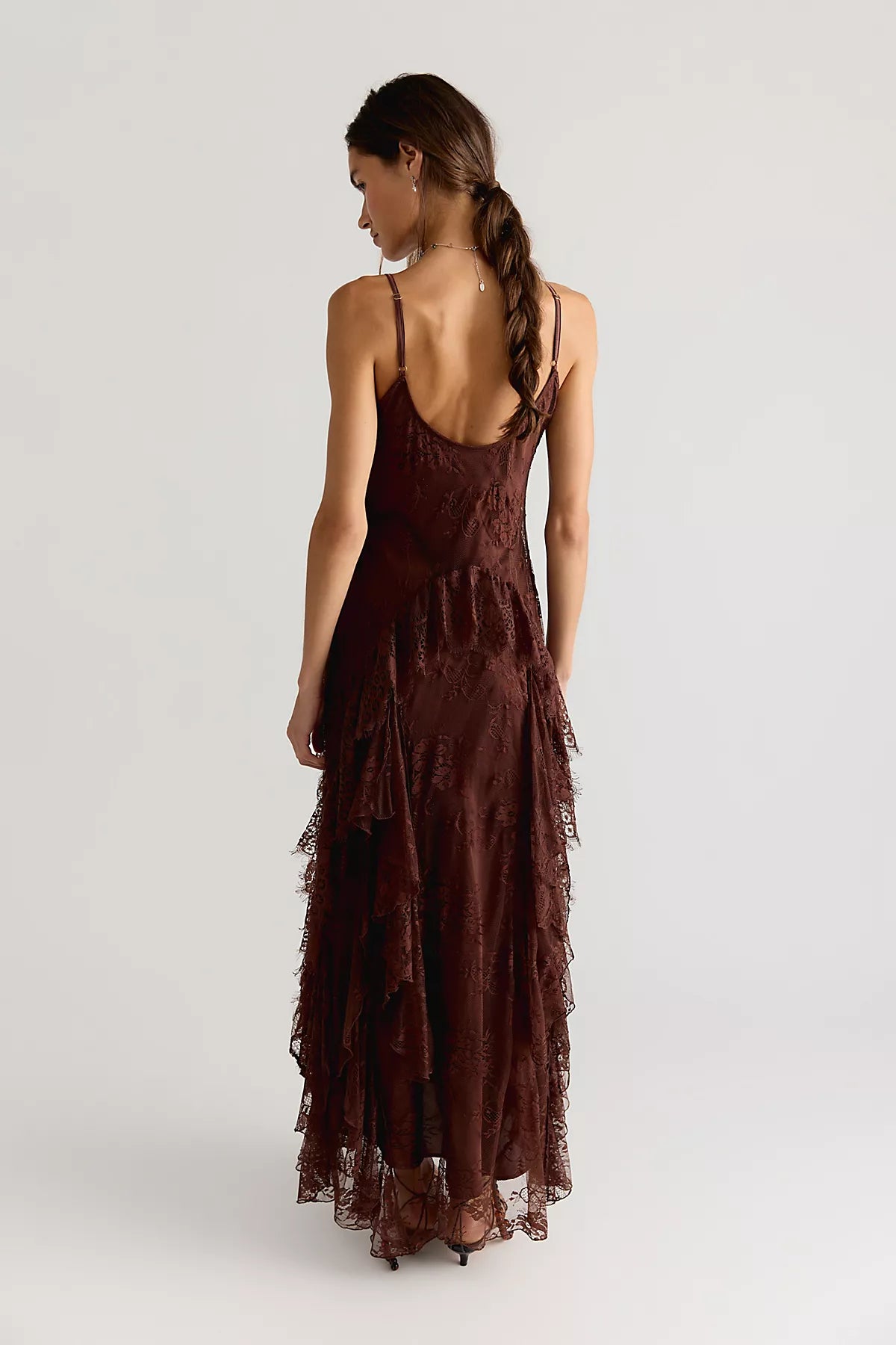 Nigel Preston Floating Angels Lace Maxi Dress