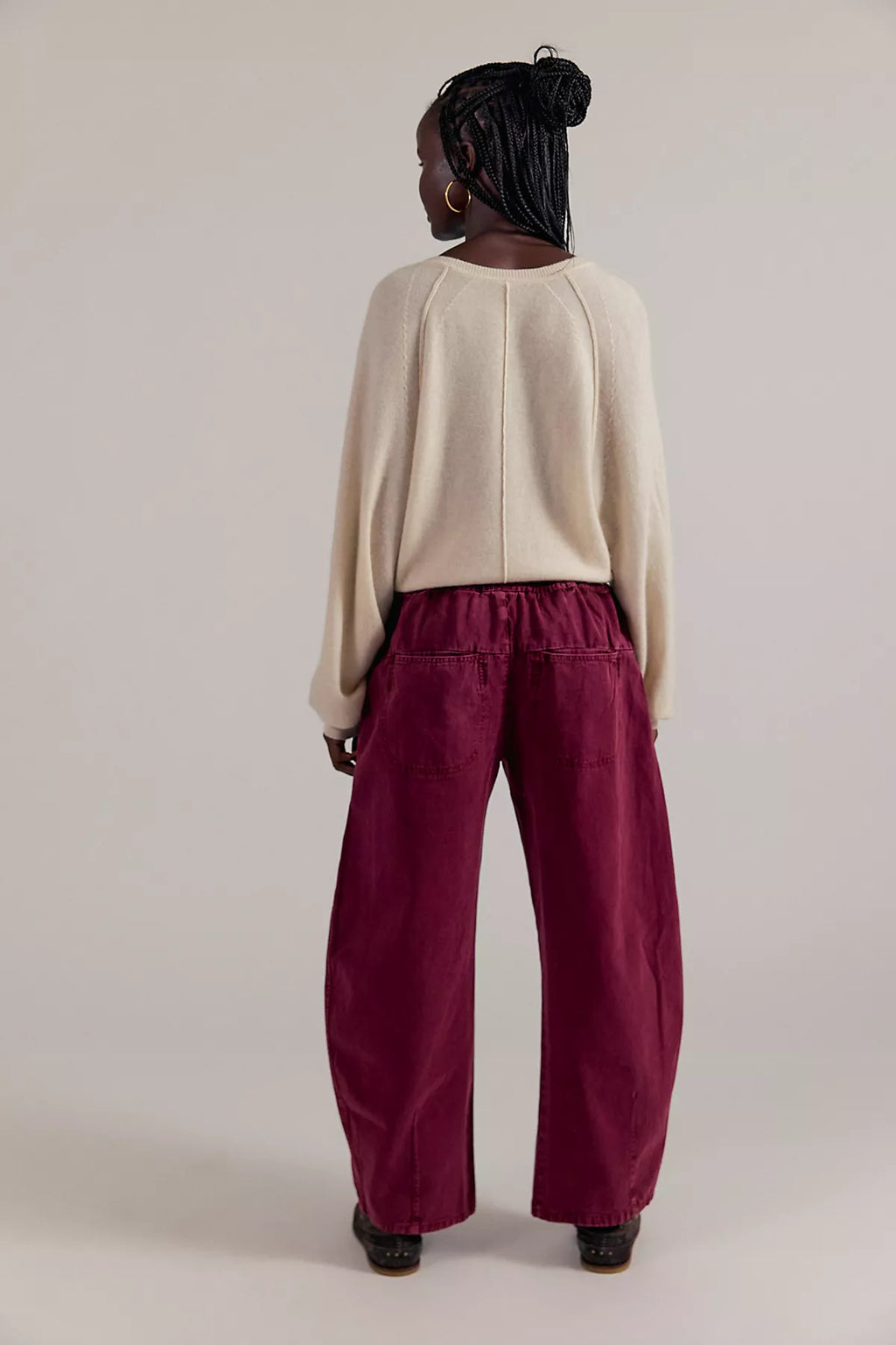 Lex Pull-On Barrel Pants