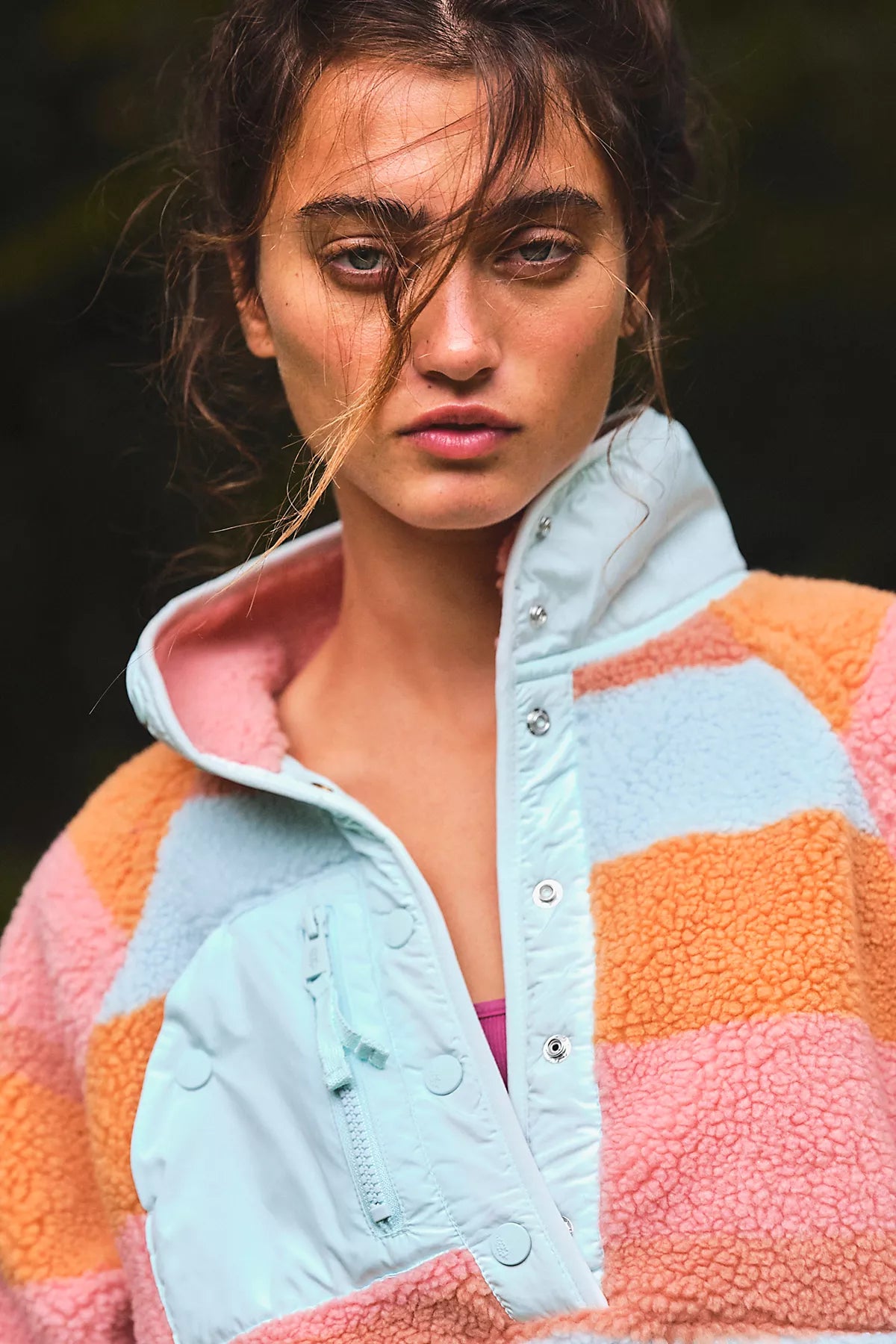 Hit The Slopes Printed Fleece Pullover