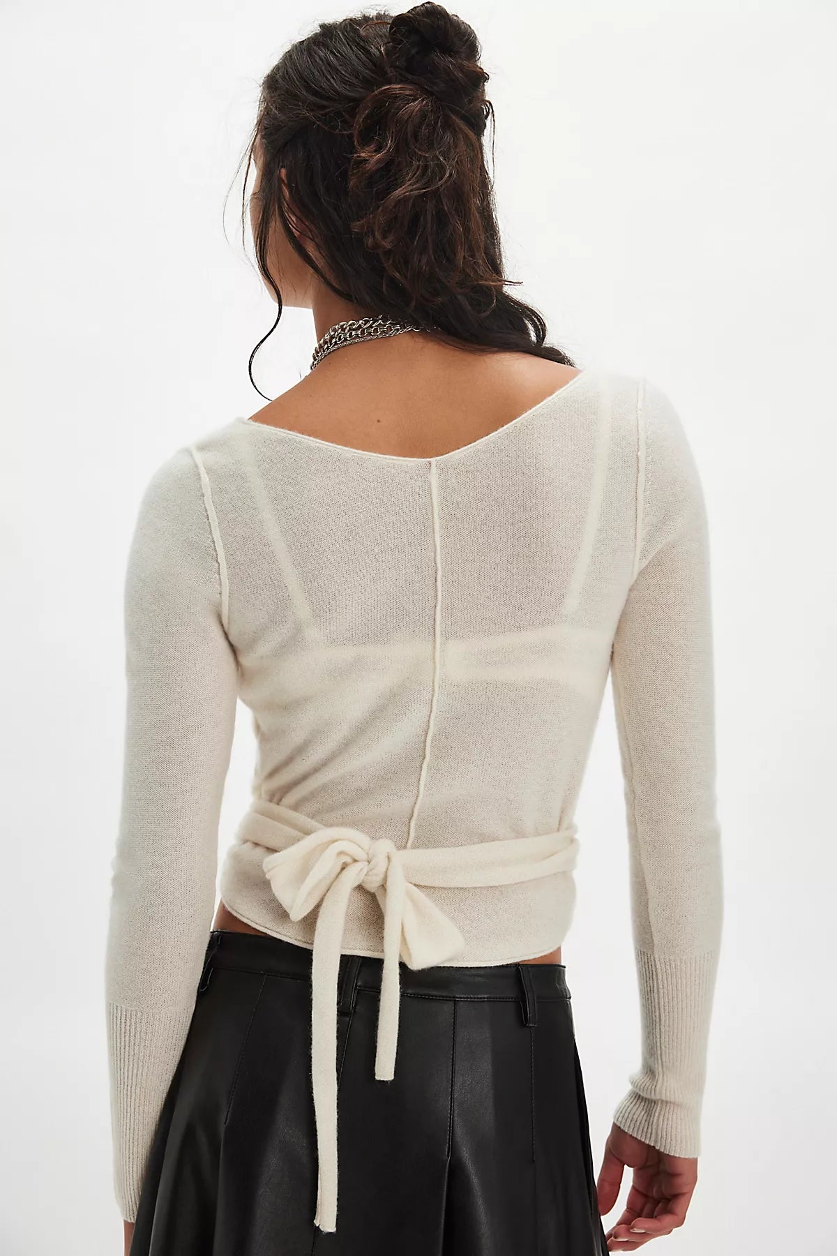 Cashmere Reversible Wrap Sweater