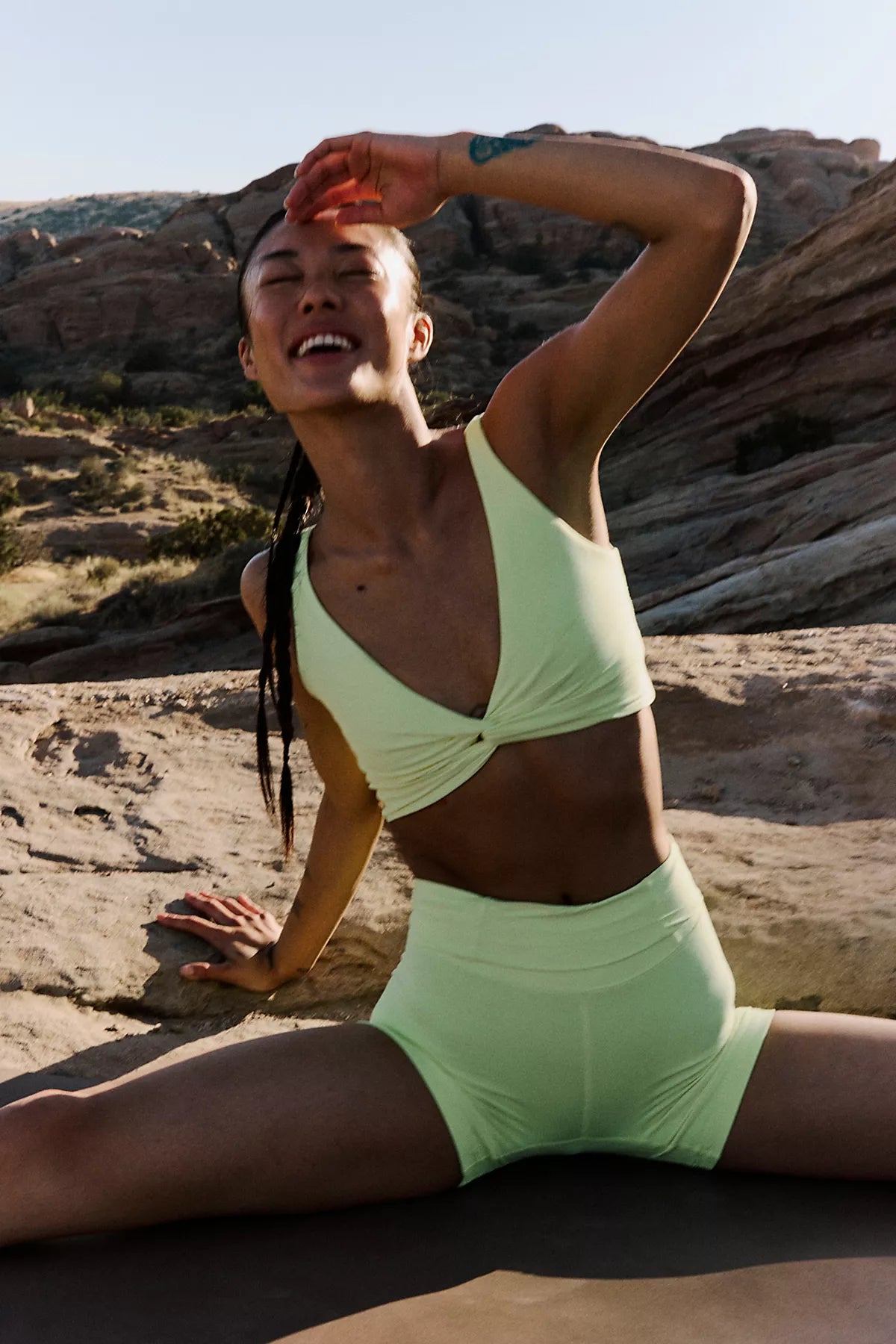 Never Better Reversible Twist Crop