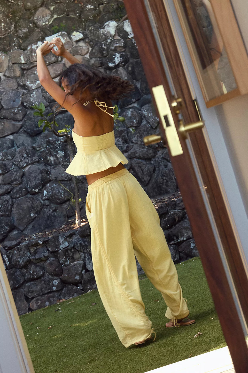 Lunasol Cotton-Linen Pant Set