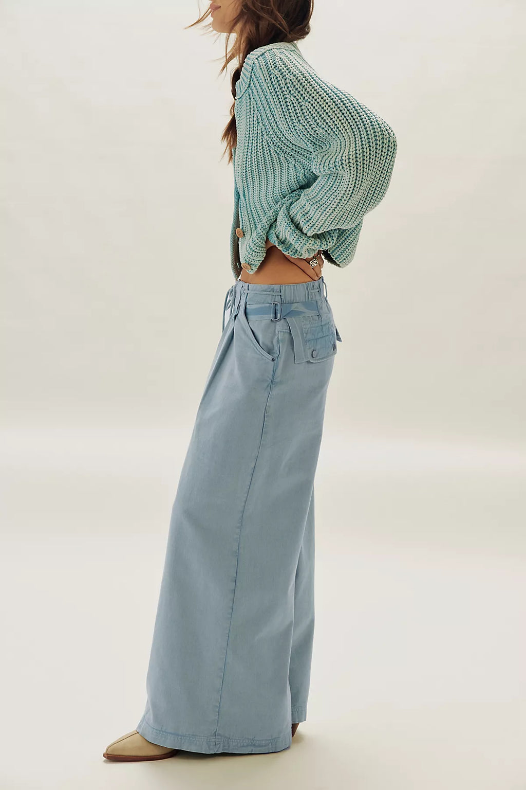 Julien Wide-Leg Chino Trousers