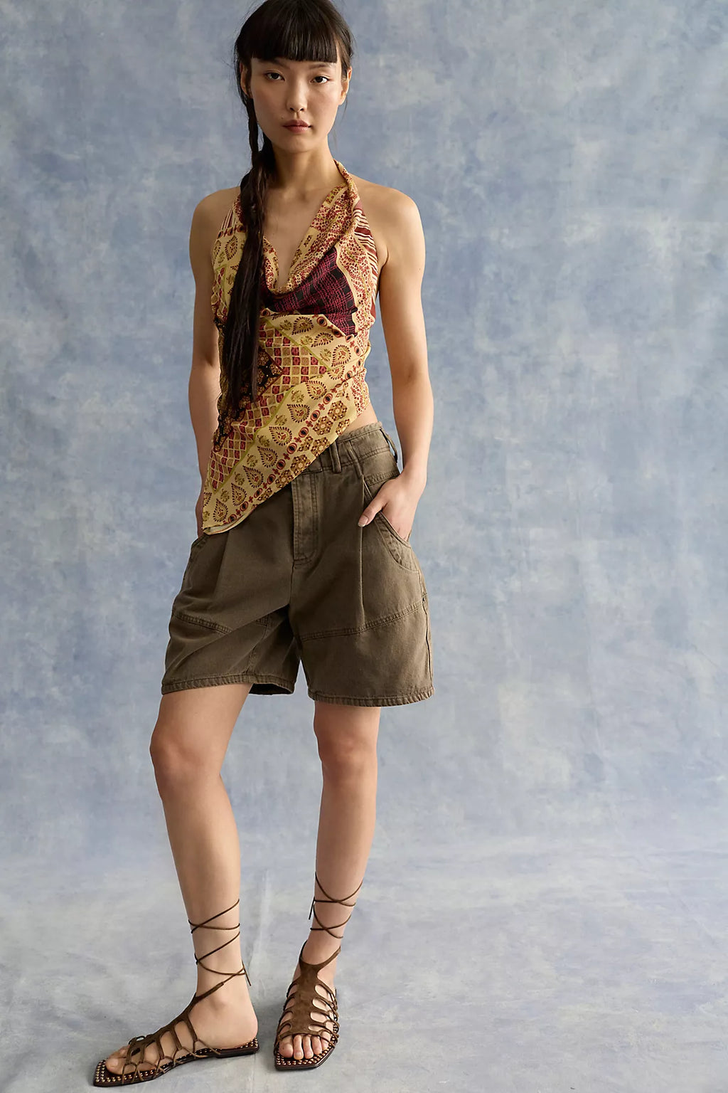 Luna Printed Halter Top