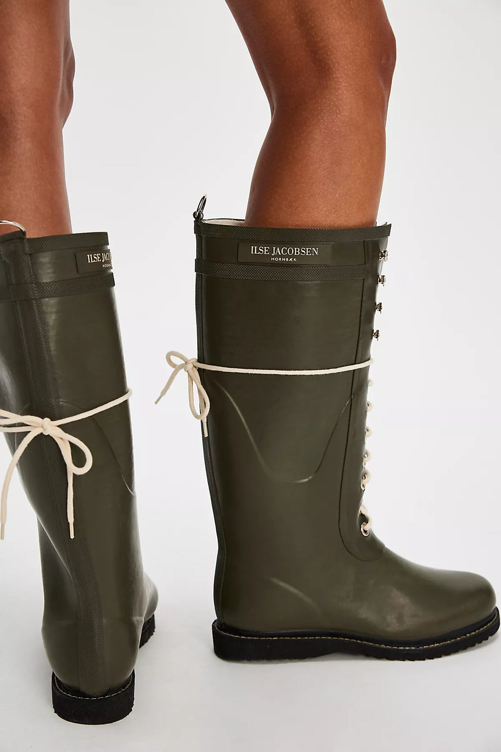 Ilse Jacobsen Lace-Up Rain Boots