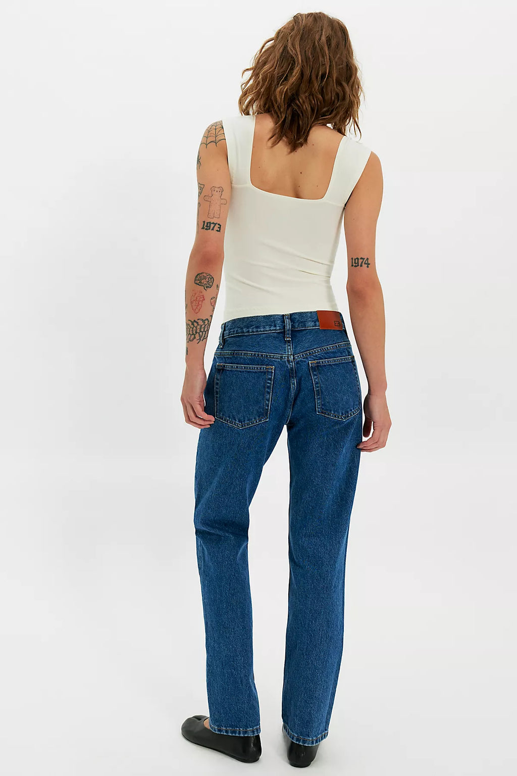 EB Denim Ariel Mid-Rise Wedgie Jeans