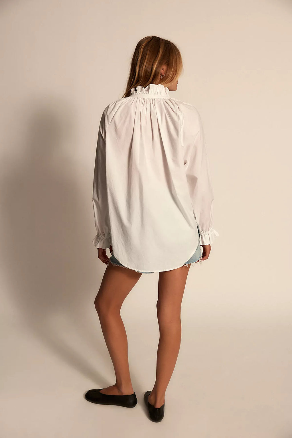 Citizens of Humanity Loretta Oversized Ruffle Shirt