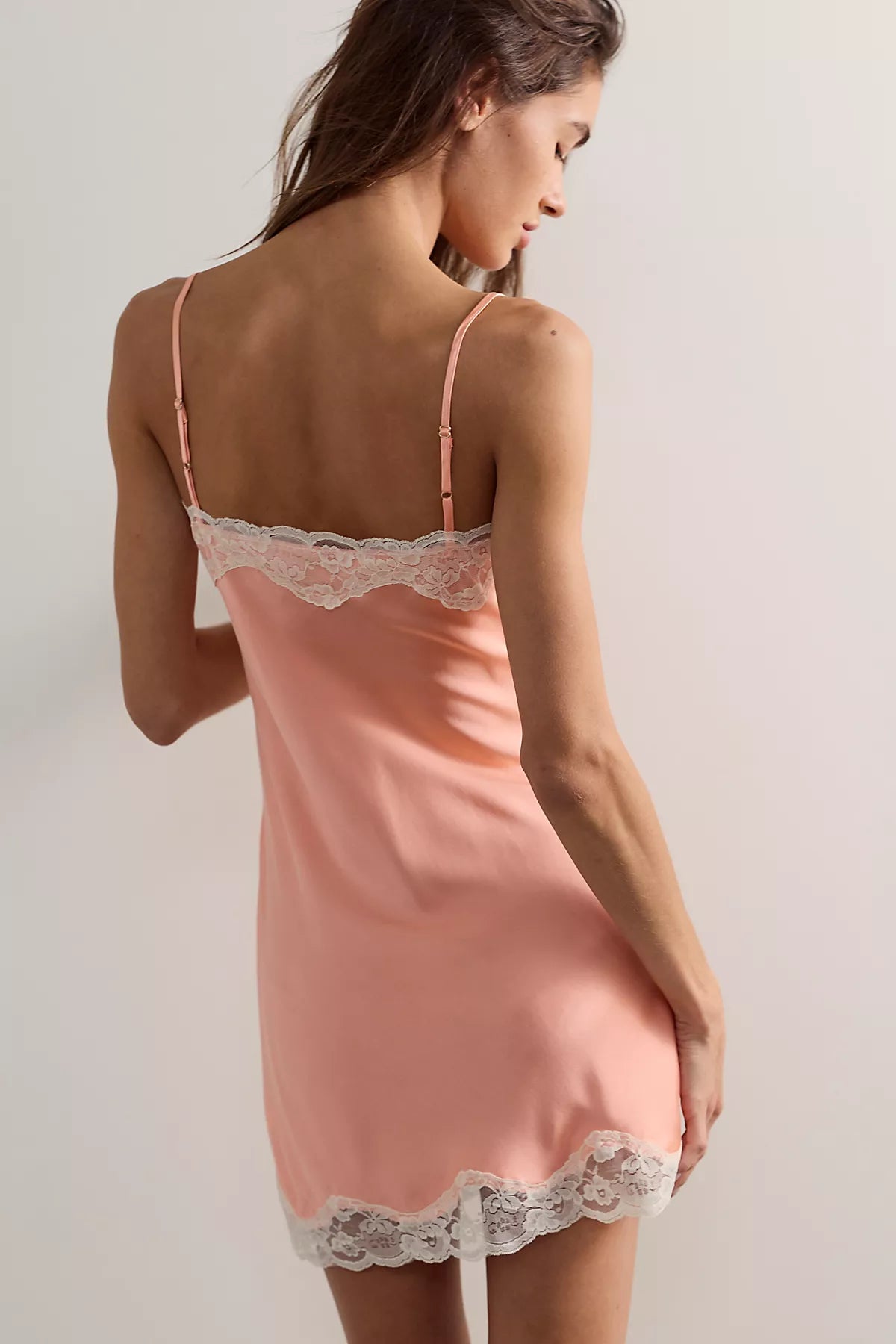 Frankies Bikinis x Devon Lee Carlson Liz Silk Mini Slip Dress