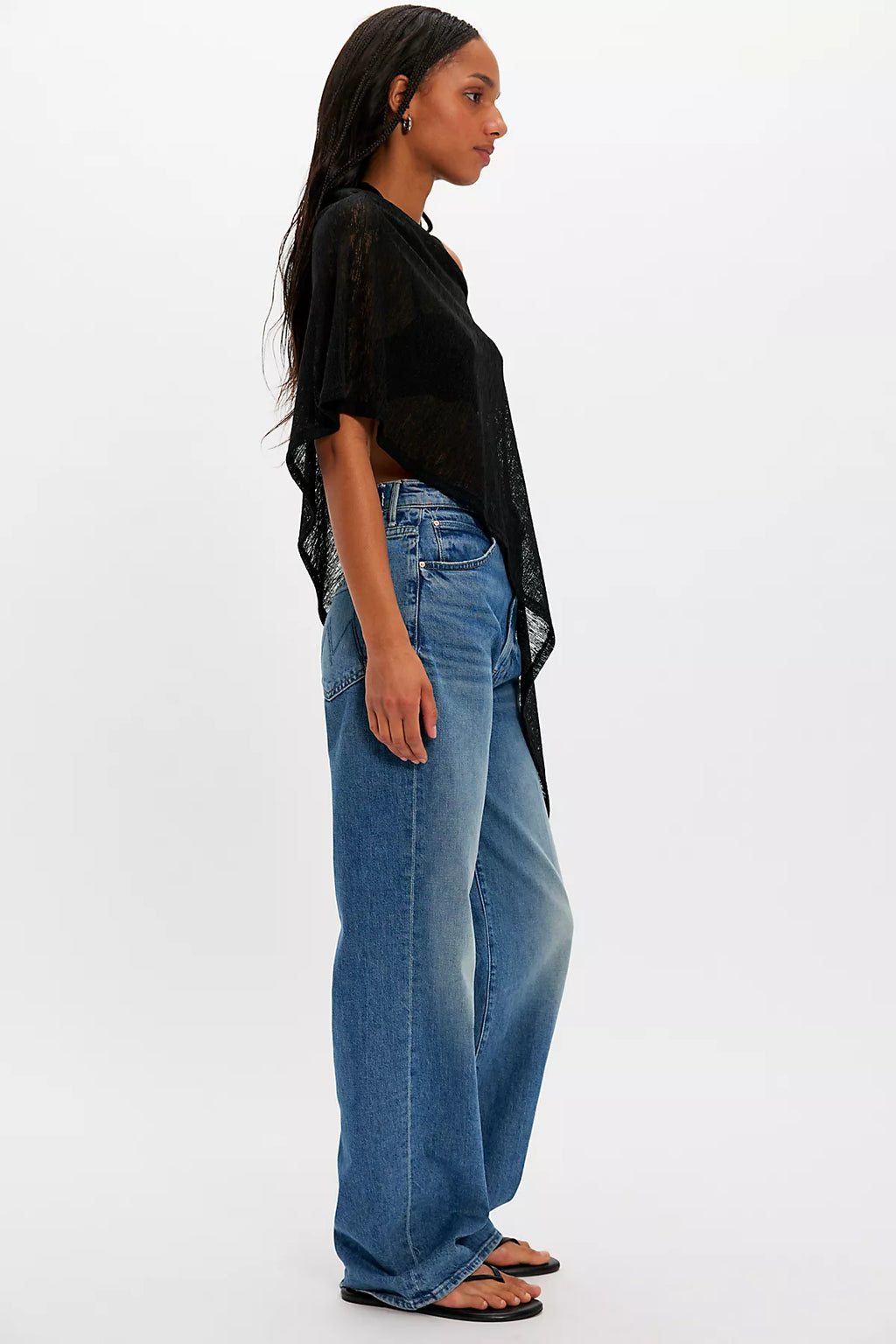 MOTHER High-Waisted Tunnel Vision Sneak Jeans