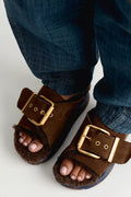Mellow Shearling Slides