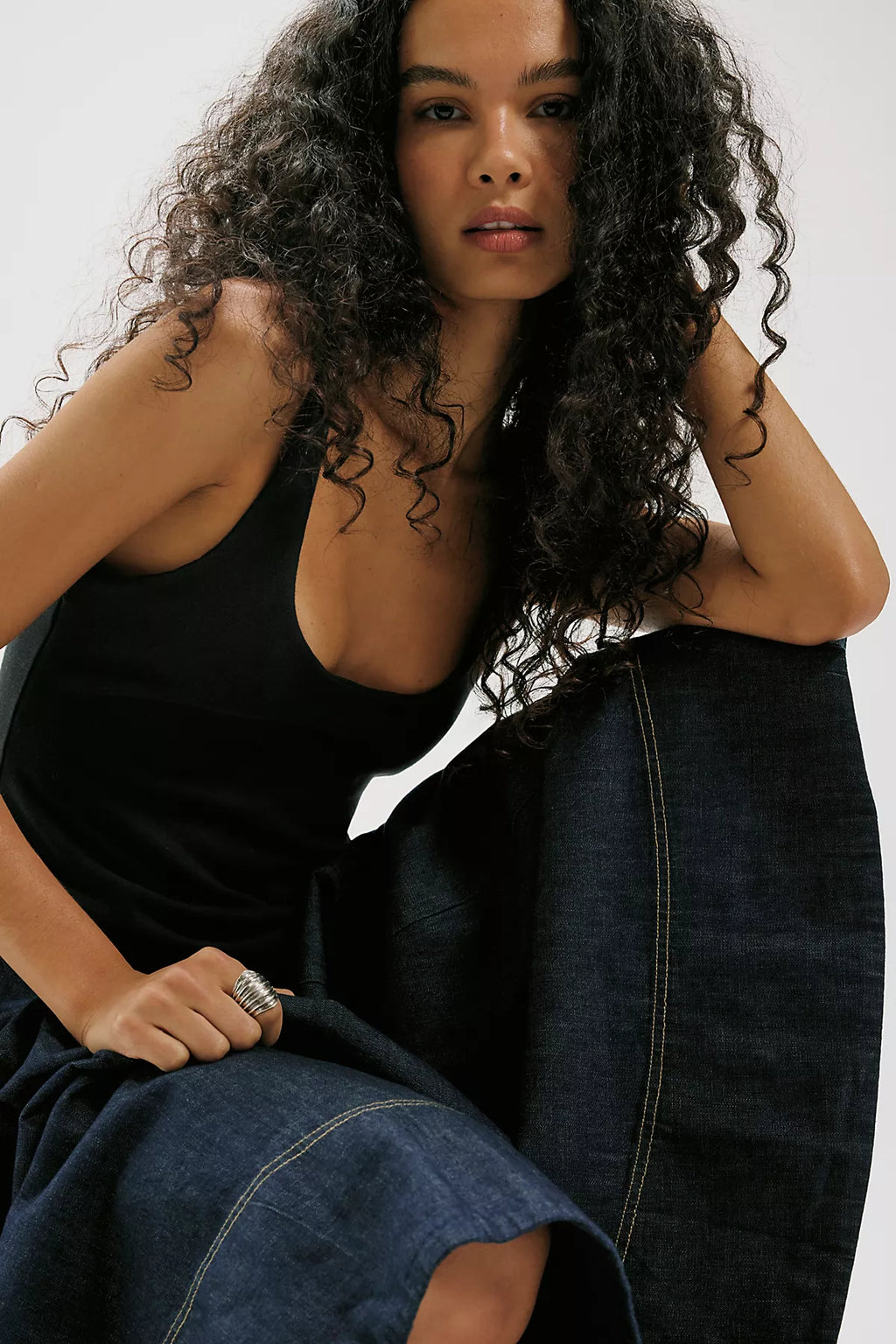Elio Denim Midi Dress