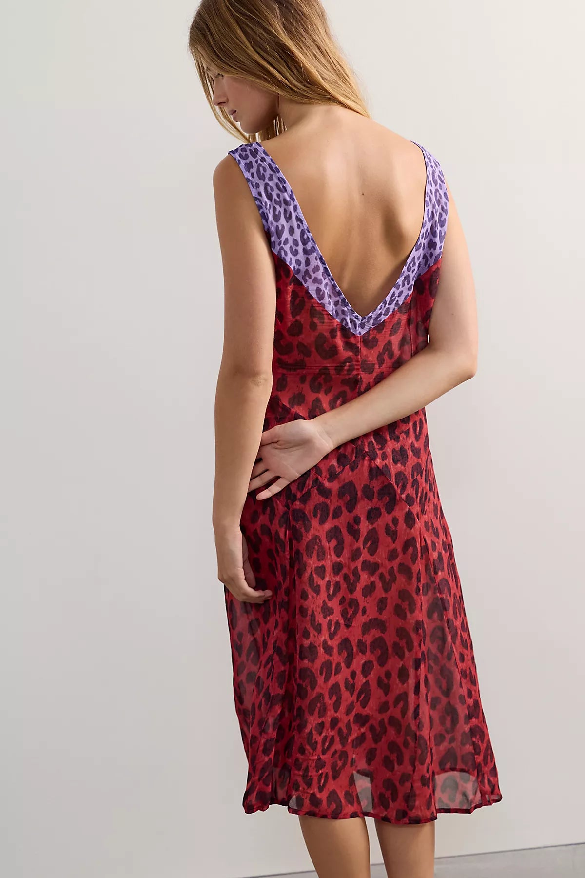 Frankies Bikinis x Devon Lee Carlson Stevie Chiffon Midi Slip Dress