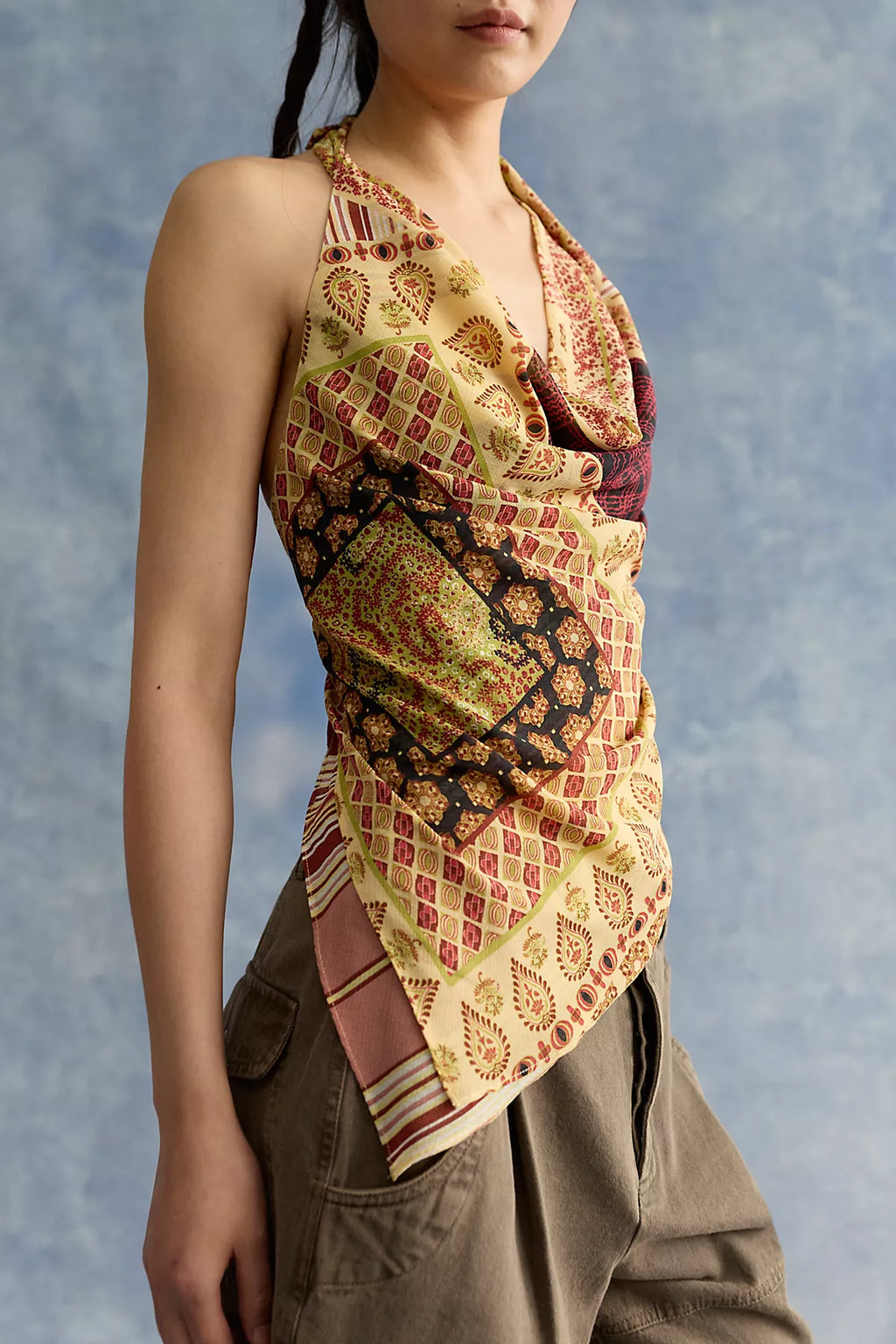 Luna Printed Halter Top