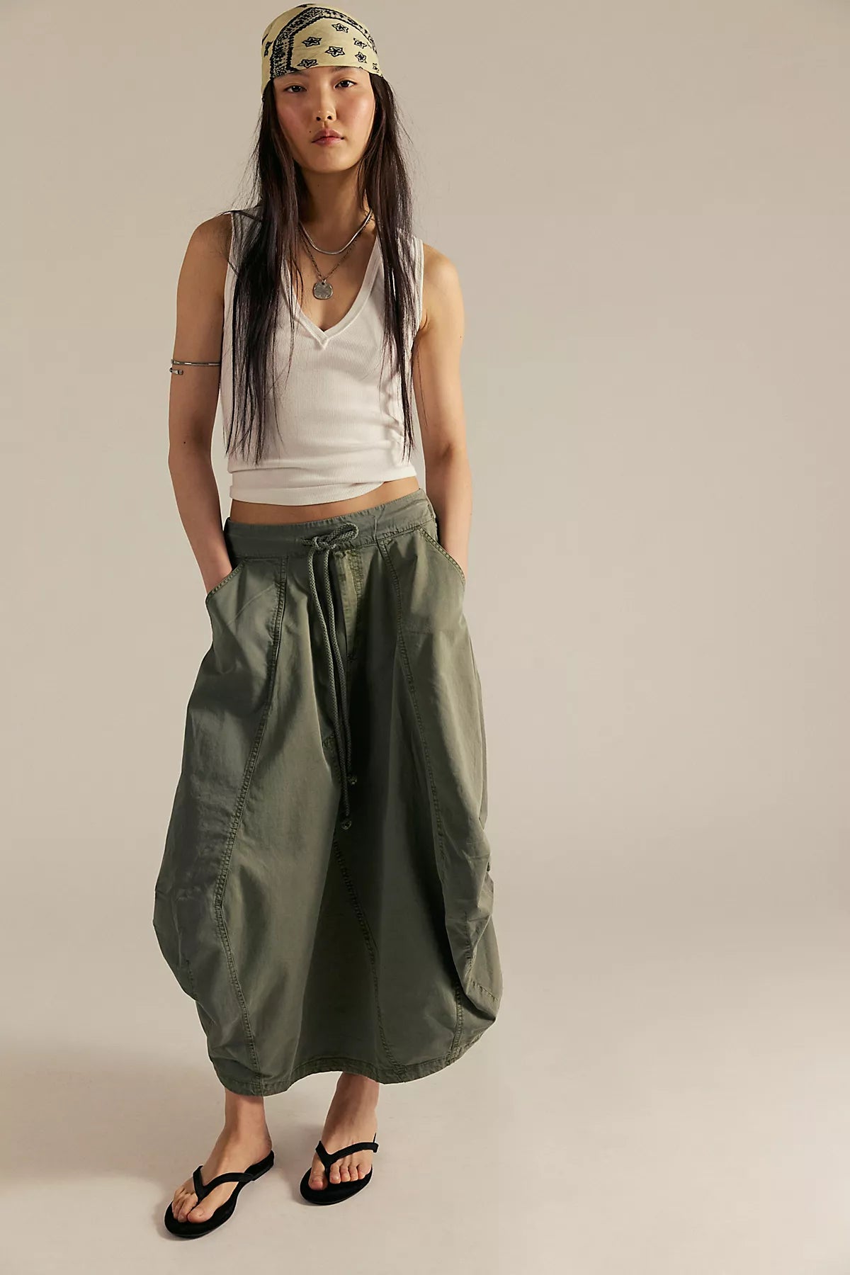 Willow Poplin Maxi Skirt