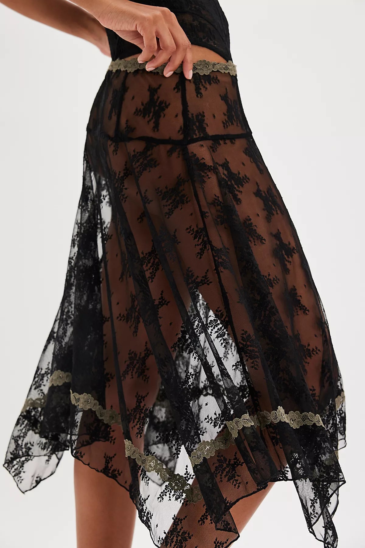 Lady Lux Midi Slip Skirt