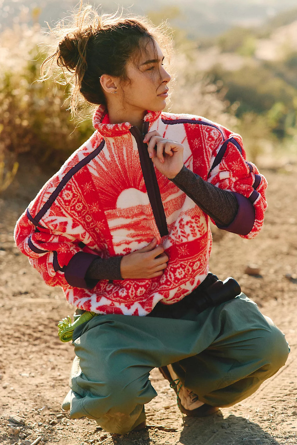 Mountain High Printed Half-Zip Fleece