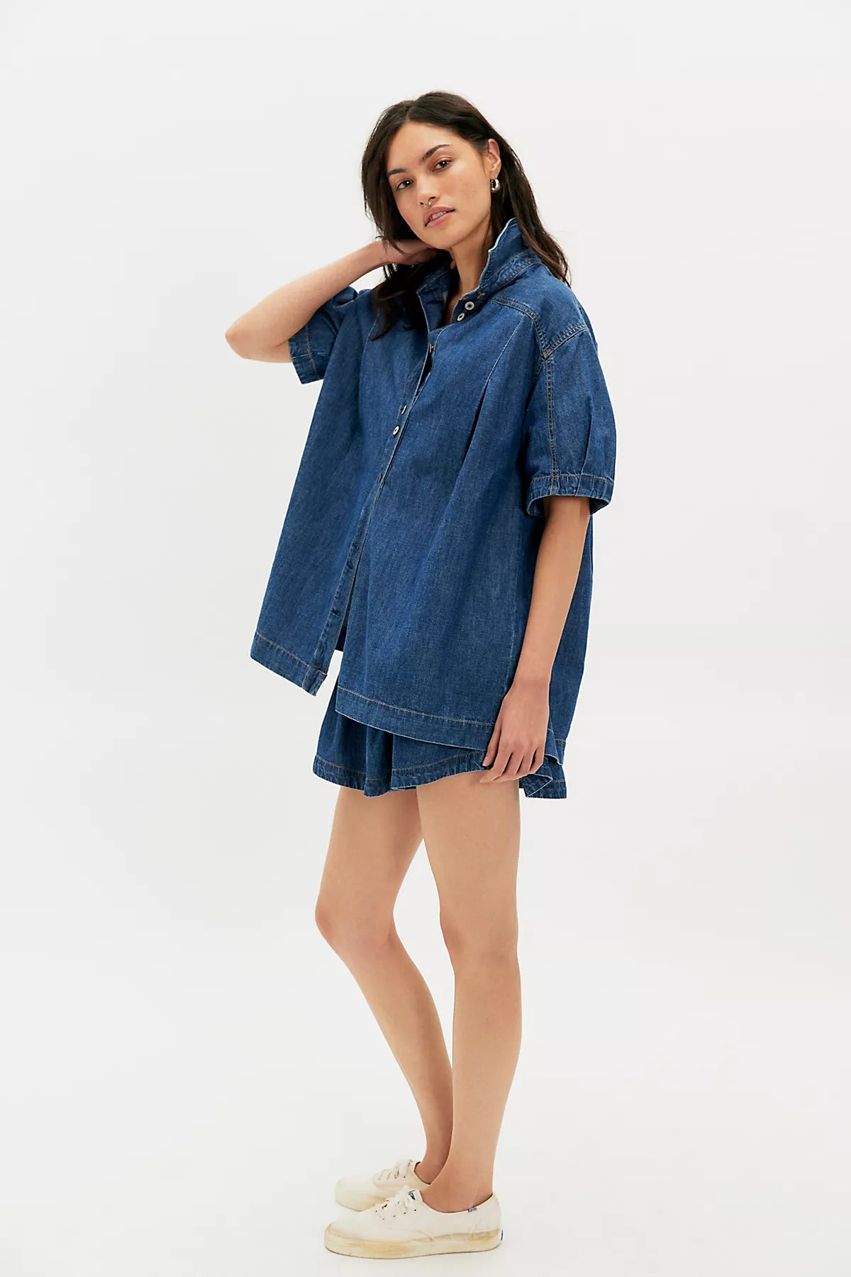 Griselda Denim Short Set