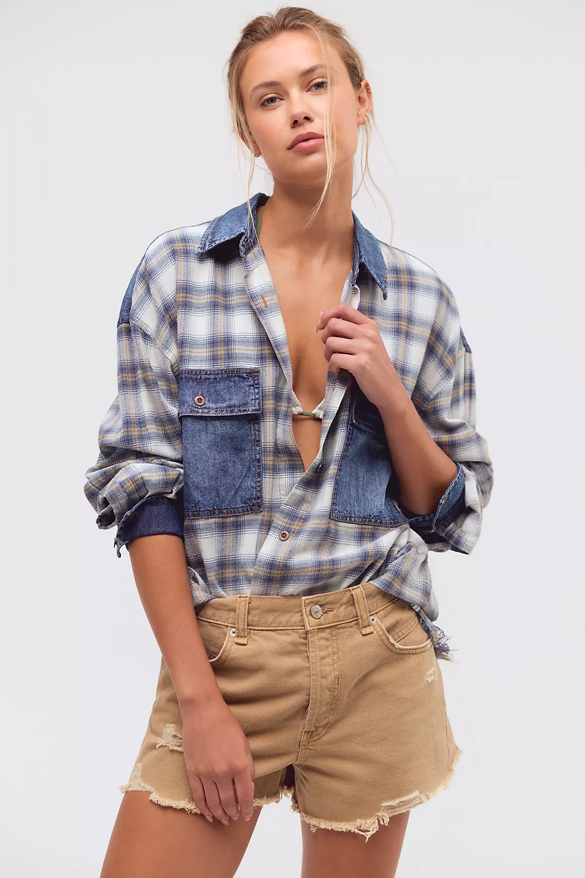 OneTeaspoon Oversized Flannel Shirt