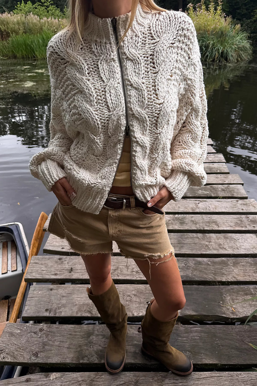 Lola Cable Knit Cardi