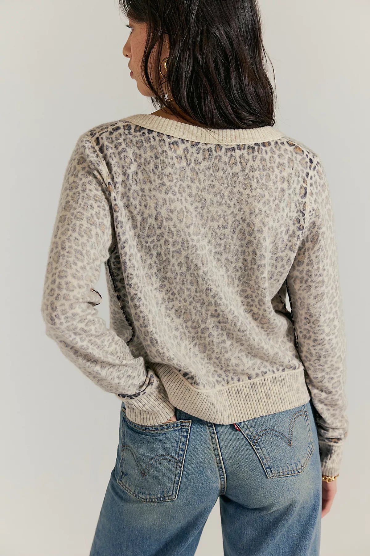 Nocturnal Patterned Cashmere Cardi
