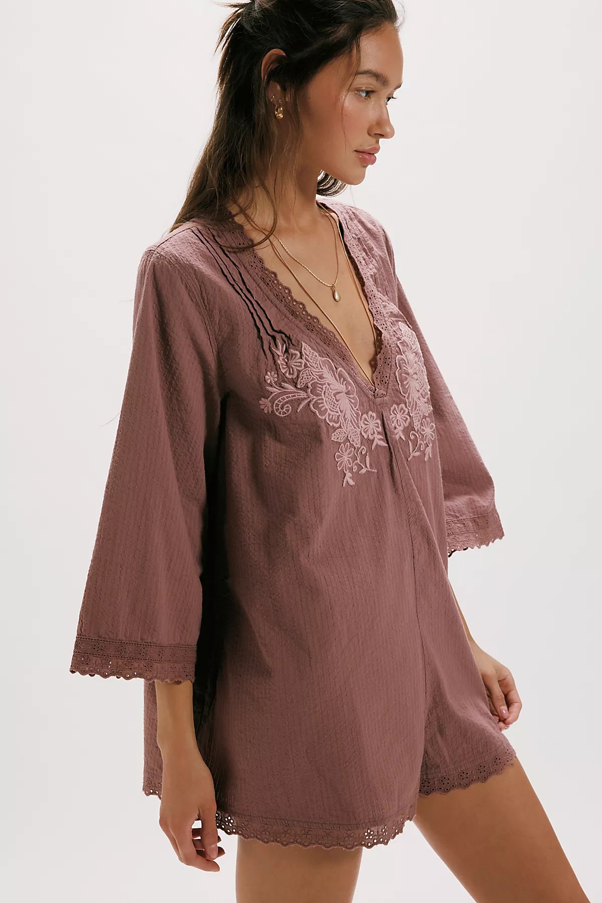 Cawley Embroidered Romper