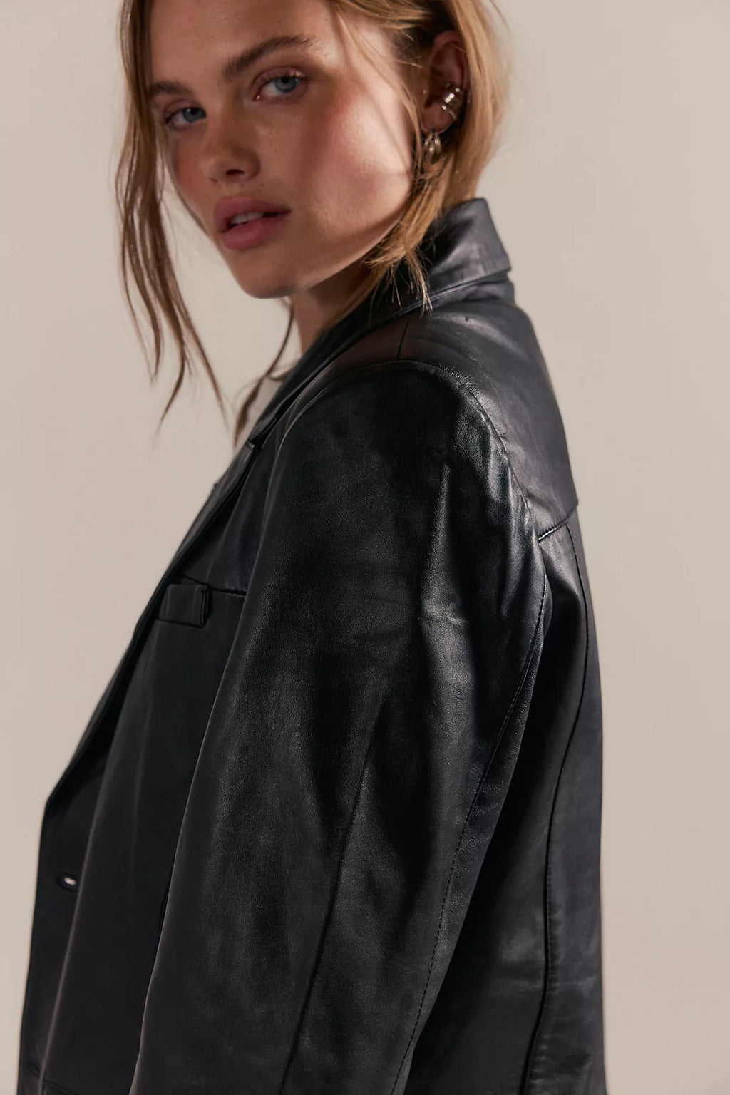 Deadwood Stanley Leather Blazer